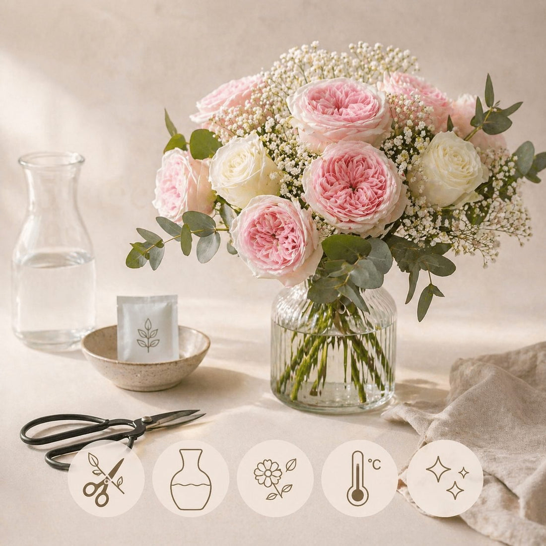 Comment conserver vos fleurs fraîches plus longtemps - Wardati