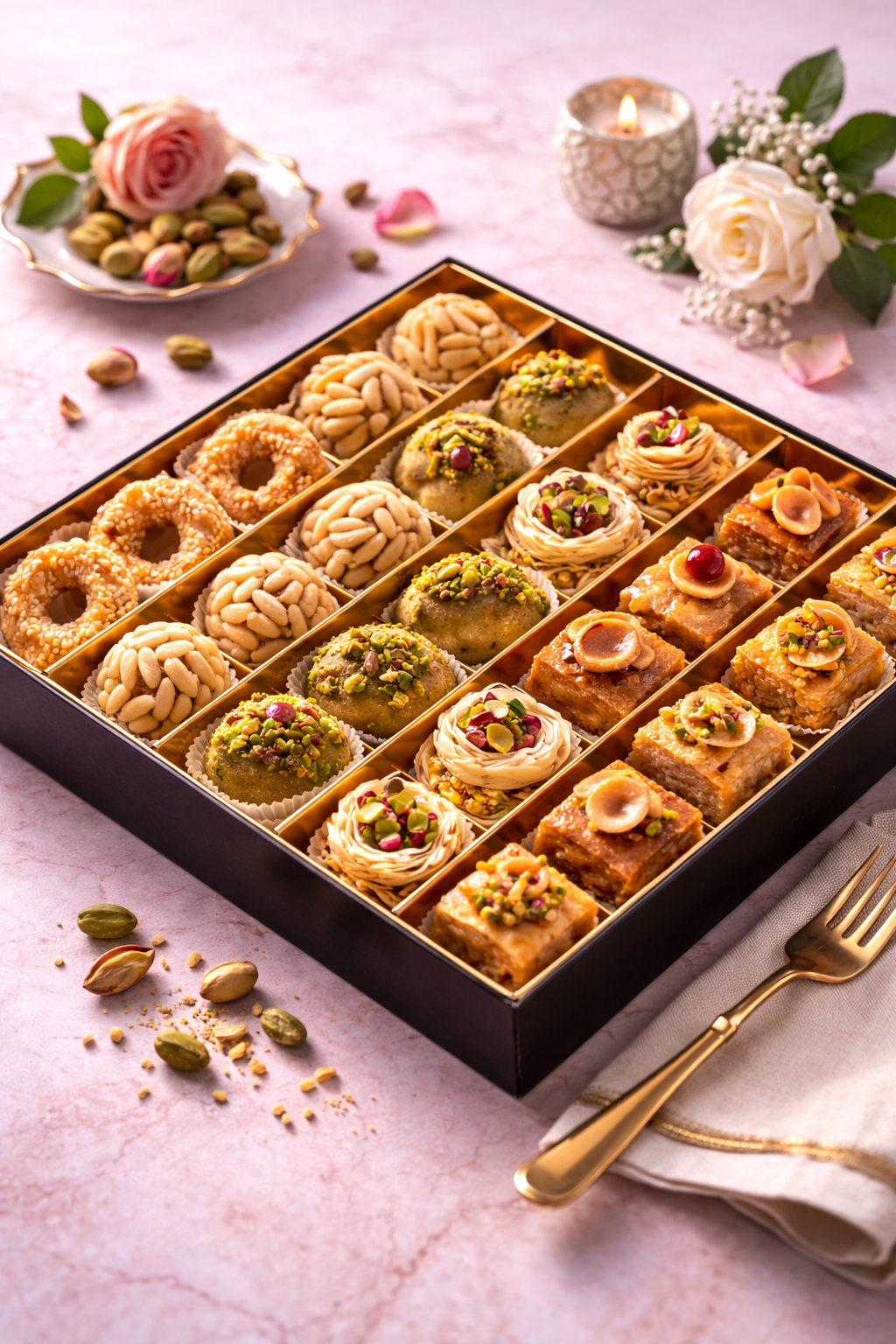 Coffret de pâtisseries orientales artisanales livraison Alger - Wardati