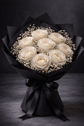 Bouquet de roses blanches Éclats livraison Alger - Wardati