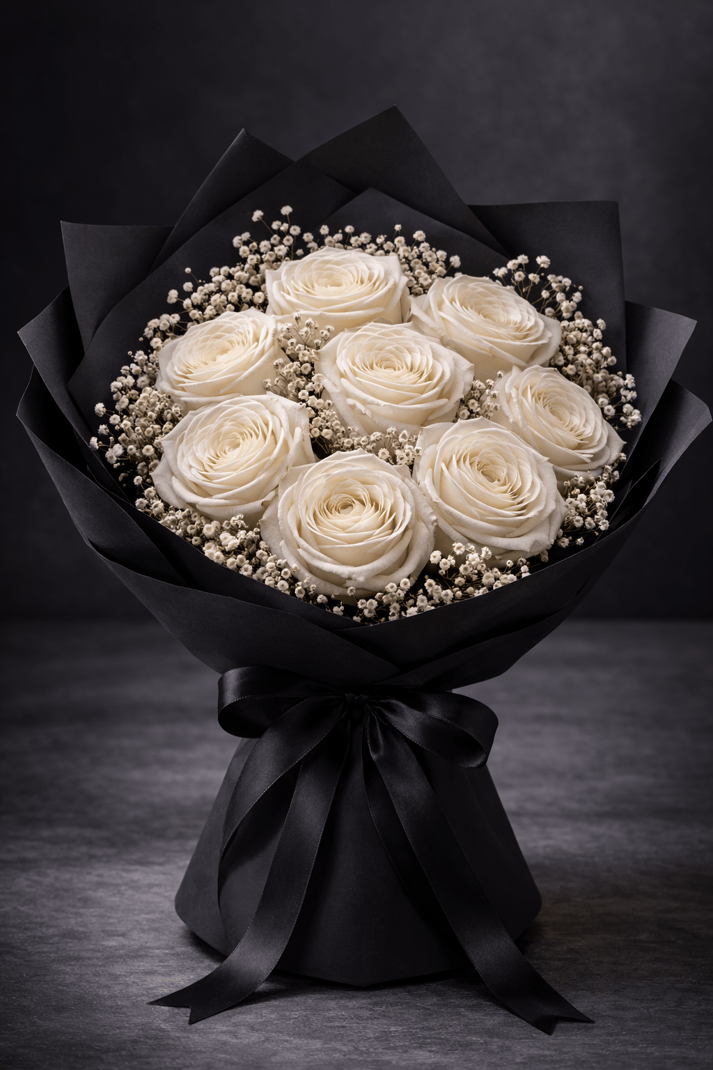 Bouquet de roses blanches Éclats livraison Alger - Wardati